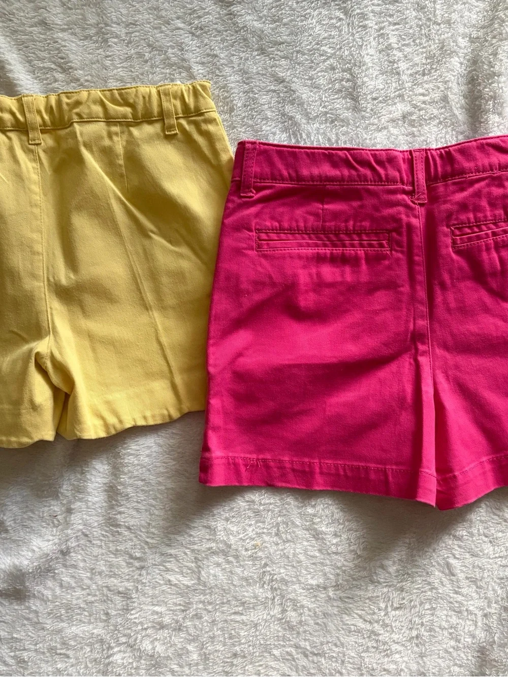 Crown & Ivy Girls Chino Shorts Lot Pink Yellow Size 12